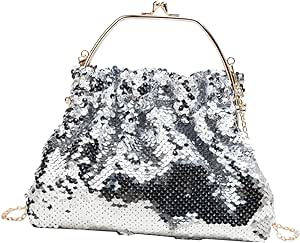 Bolsas De Festa Prateada Clutch  | tuum.com.br