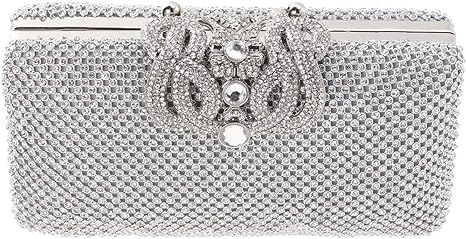 Bolsas De Festa Prateada Clutch  | tuum.com.br