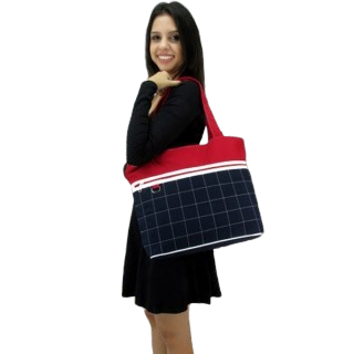 Bolsa Feminina Linha Silver 29940 Marinho Bordo Bra | tuum.com.br